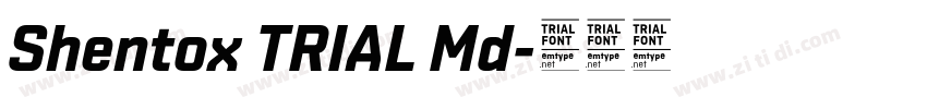 Shentox TRIAL Md字体转换 Shentox TRIAL Md字体转换